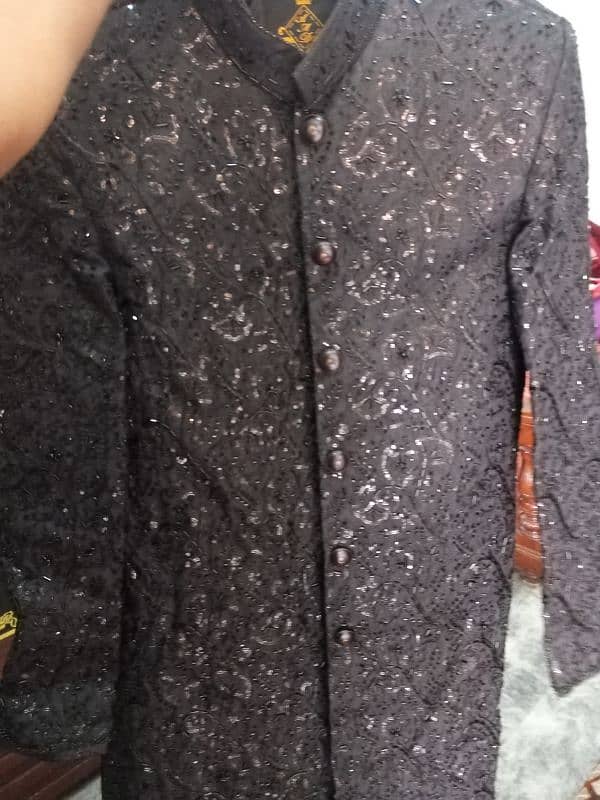 Sherwani Black colour New Condition 0