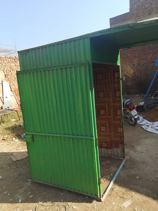 Mini mobile shop iron sheet cabin 1