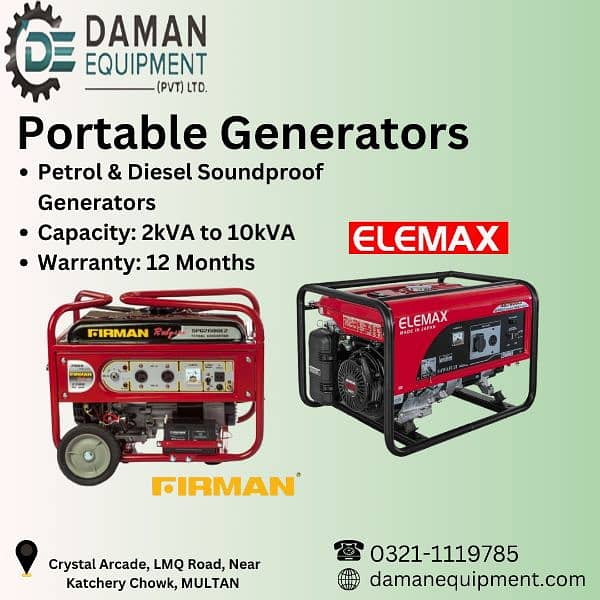 Petrol Generator Furman 3kVA 0