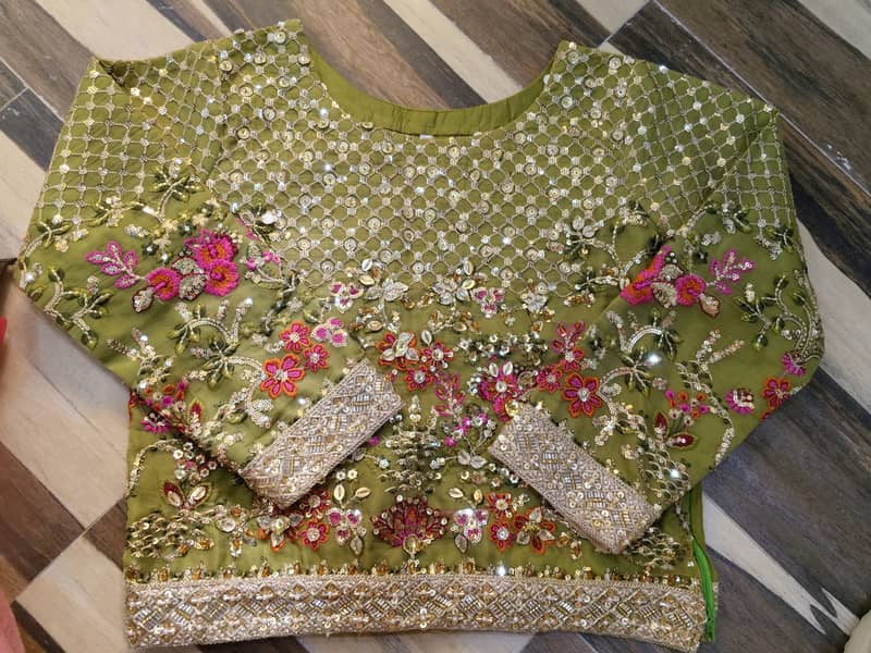 Mehndi and also party wear fancy lehnga kurti and  fancy dupatta 5