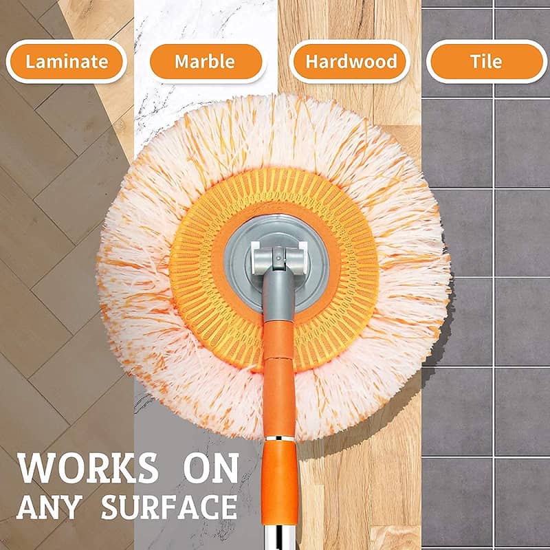 Multifunctional Extendable Wall Cleaning Mop, 360°Rotatable Adjustable 8