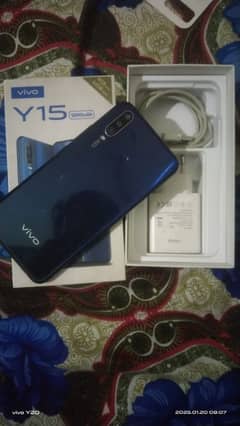 vivo y15 4gb 64gb with box charge