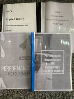 PERFORMANCE MANAGEMENT F5 ACCA TEXT BOOK AND EXAM KIT. EXAM PACK