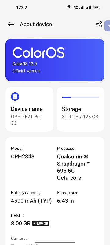 Oppo F21 Pro 5G mobile box 7