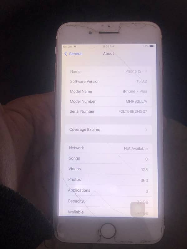 iPhone 7Plus Non Pta - 32GB - Pannel Battery Changed 10