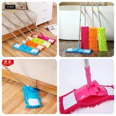 Mop, Floor Cleaner Home Cleaning Supply Flat Mop Microfiber Wet Dust