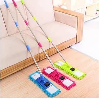 Mop, Floor Cleaner Home Cleaning Supply Flat Mop Microfiber Wet Dust 9