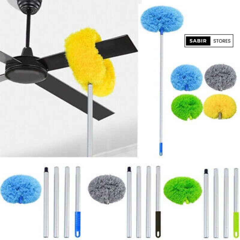 DusterMicrofiber Fan Duster Telescoping Extension Pole Washable Dust 0