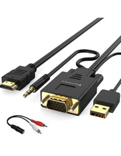 Foinnex VGA adapter Cable 10FT3m old PC to TVmonitor cable  HDMI adapt