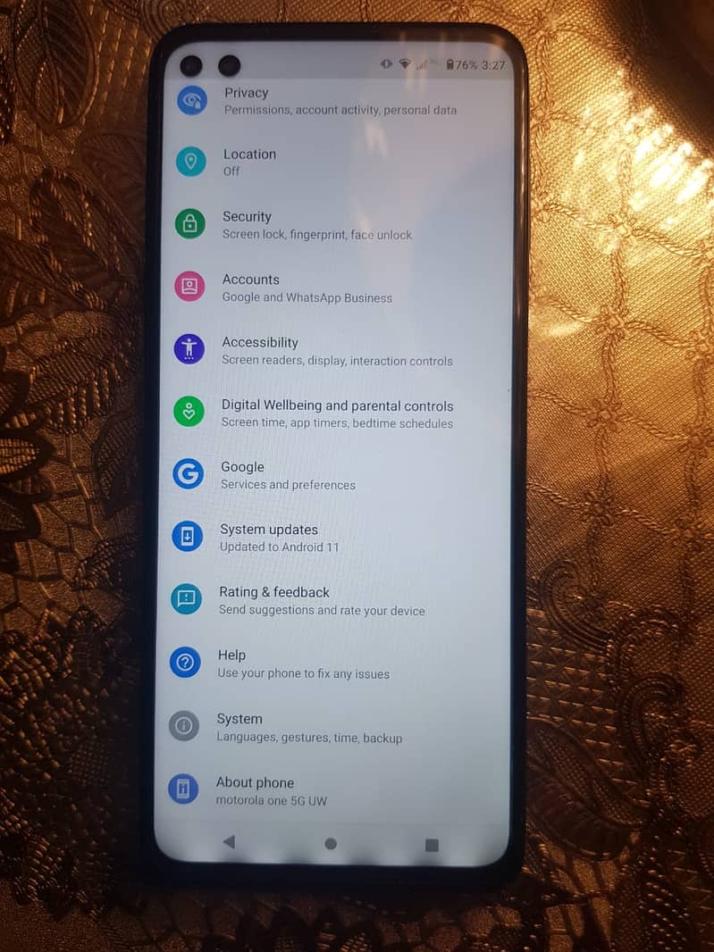 Motorola One 5G UW PTA Approved 6