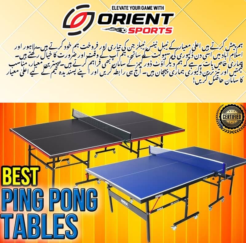 TABLE TENNIS TABLE |EXPORT QUALITY|AFORDABLE|ALL TYPES | FOR SALE LHR 1