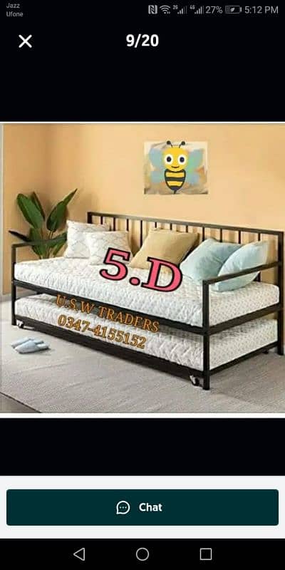 non magnetic steel bed , Bunk beds, bunker kids bed 10