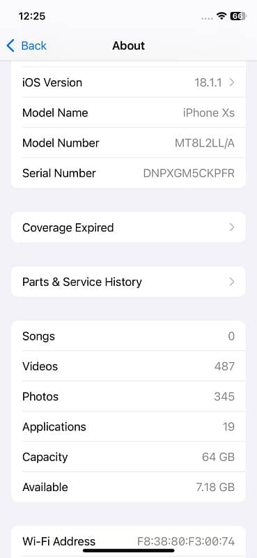 iPhone XS 64GB jv sim working 4