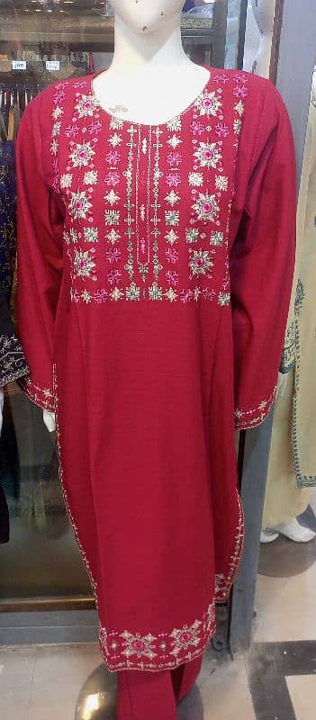 2 piece embroidered suit stitch in sale 1