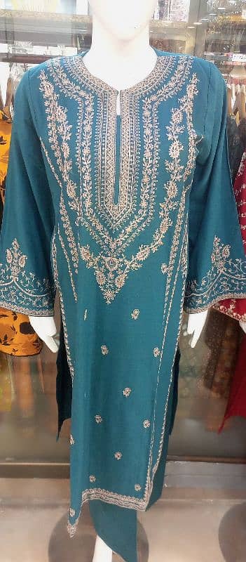 2 piece embroidered suit stitch in sale 4