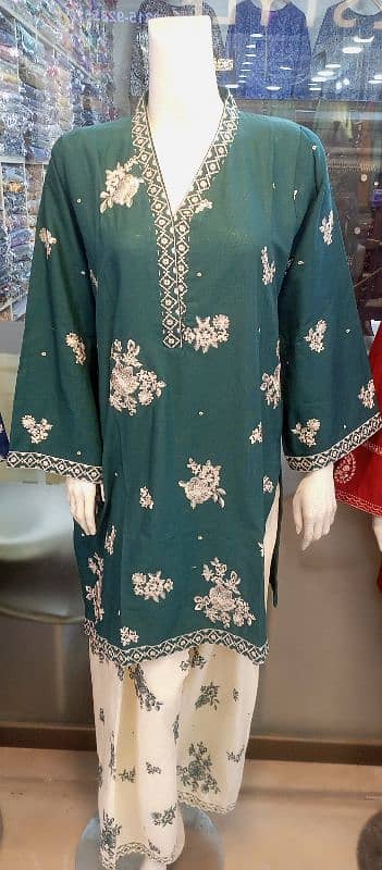 2 piece embroidered suit stitch in sale 8