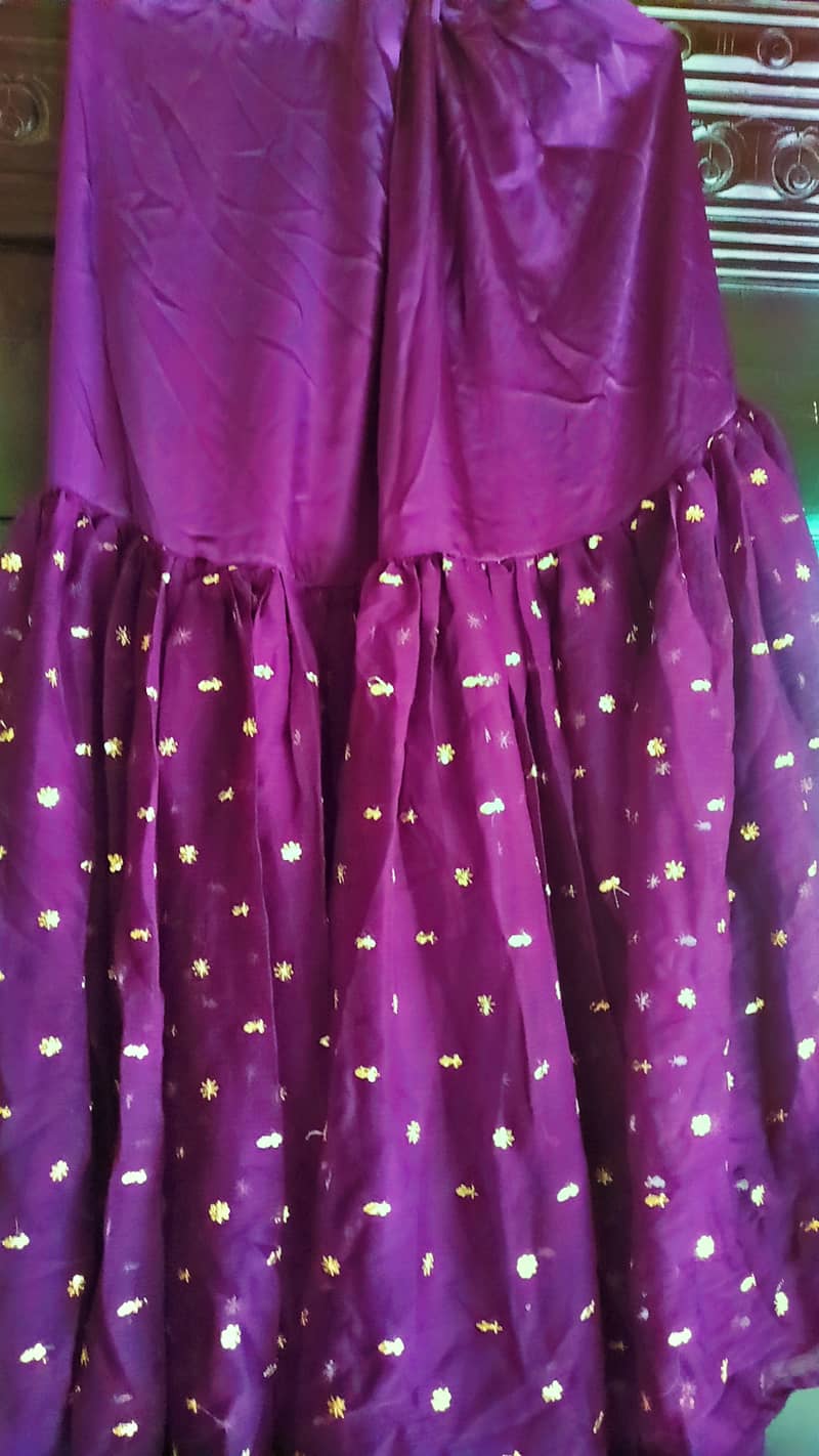 Shirt with purple gharara 2