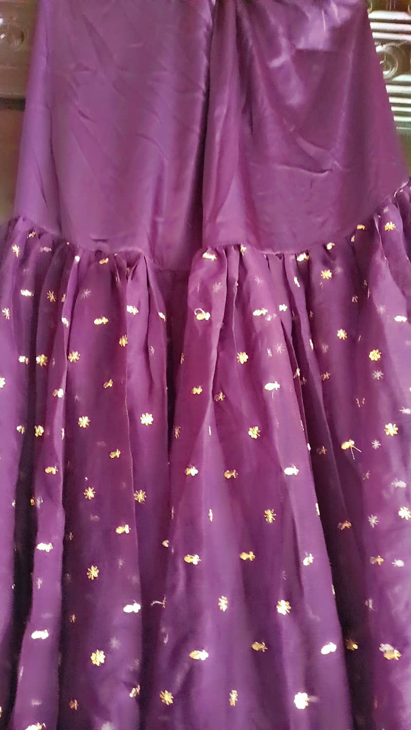 Shirt with purple gharara 4