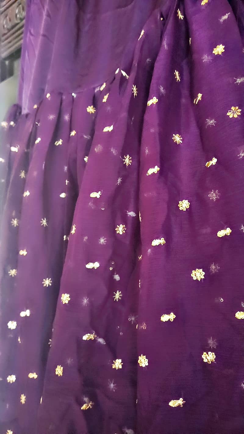 Shirt with purple gharara 6