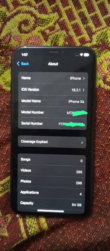 iphone xs 64gb storage 0