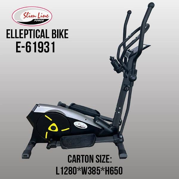 slimline European Elliptical coress trainer gym and fitness machine 0