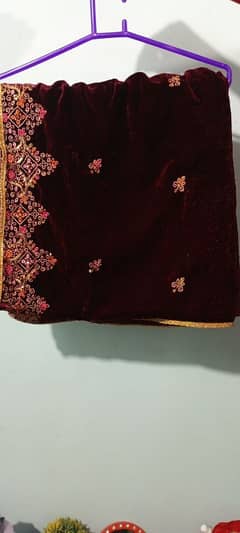 Dark Maroon Shawl for Sale - Perfect Condition, Must Go!