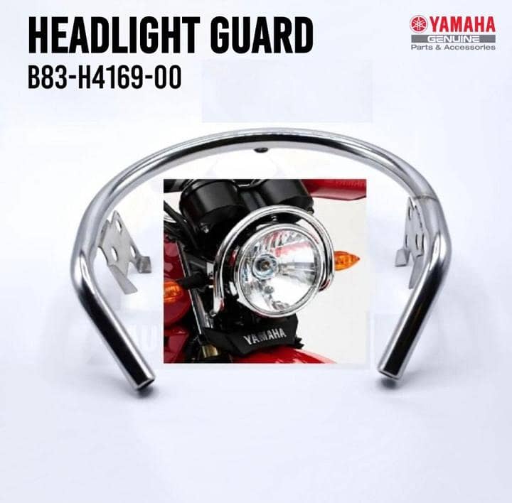 7" Headlight Ring Guard for Yamaha YBZ, YBR, Suzuki GS 150 Motorcycle 0