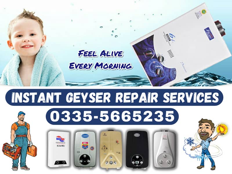 Instant Geyser Repair Service O335-5665235 0