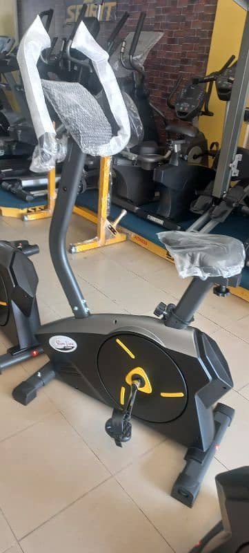 slimline exercise upriht magnetic bike cycle gym and fitness machine 1