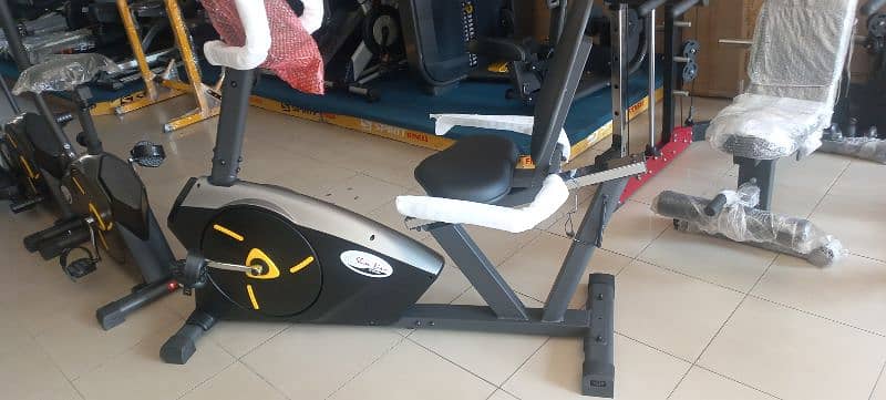 recumbent exercise bike cycle gym and fitness machine 2
