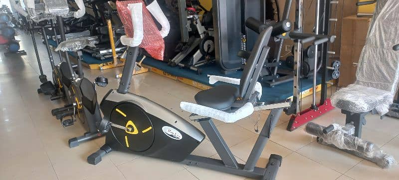 recumbent exercise bike cycle gym and fitness machine 4