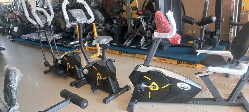 recumbent exercise bike cycle gym and fitness machine 1