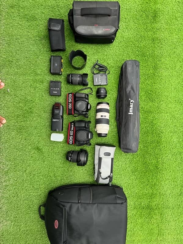 Canon EOS 6D Mark II & 70D DSLR Cameras with Lenses & Accessories 16