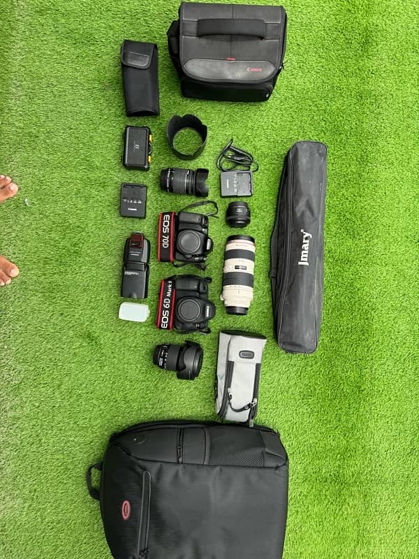 Canon EOS 6D Mark II & 70D DSLR Cameras with Lenses & Accessories 17