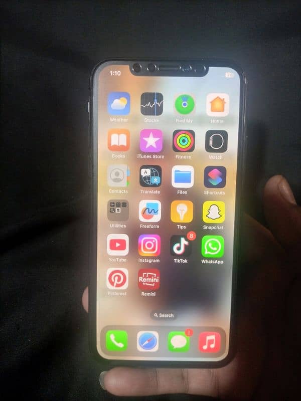 i phone x 256GB non pta 10/9 /0nly chat 03028868599 2