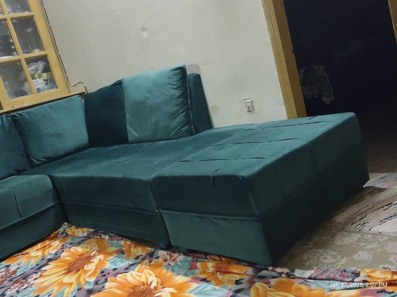 Seven Seater L shaped Sofa Set 2