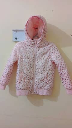 girls jacket baby pink colour