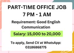 Part-Time Job Opportunity for Students