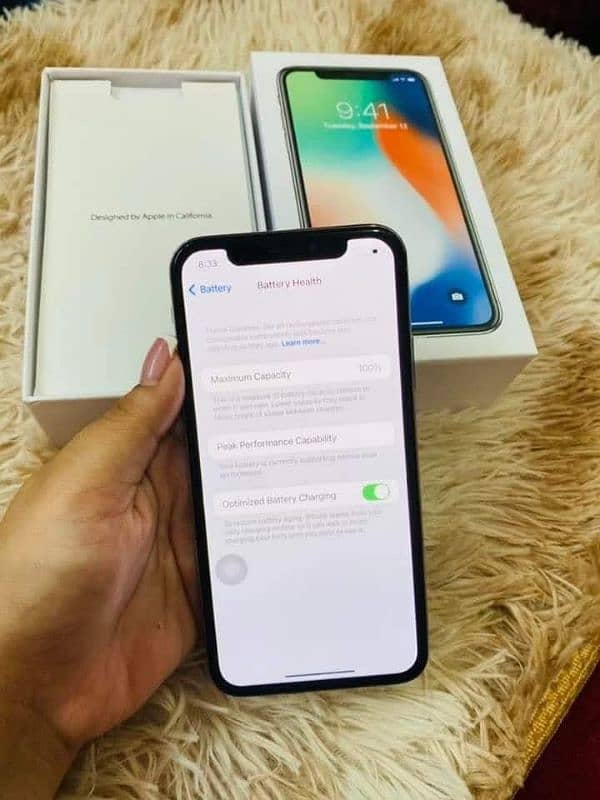 Iphone x 256gb all ok pta approved ( 0343-6193635 whatsapp number ) 1