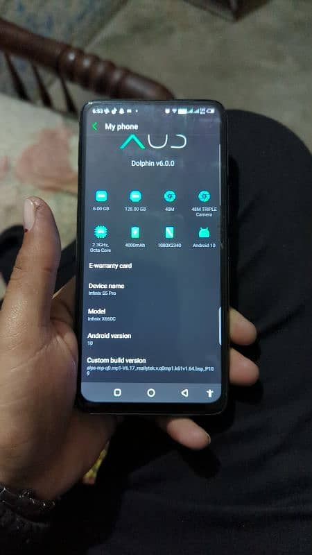 Infinix S5 pro 6gb /128gb 10/10 condition 0