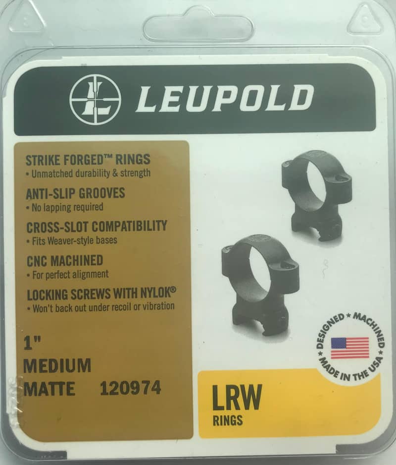 Leupold LRW riflescope mount rings 1