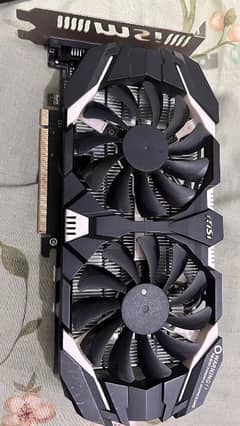 MSI Gtx 1060 3 gb 192 bits card White & black edition