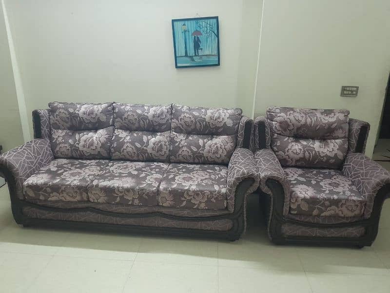 6 seater Sofa Set (Molty Foam with wooden structure) 0