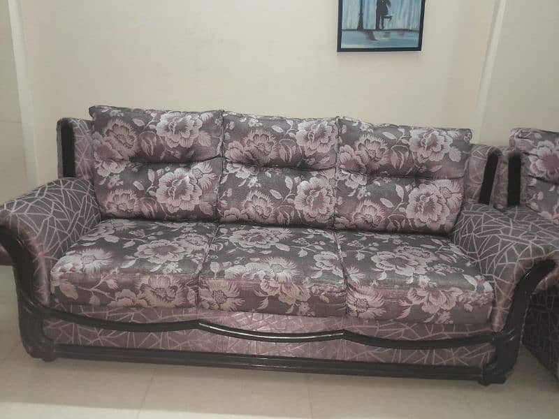 6 seater Sofa Set (Molty Foam with wooden structure) 2