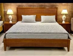 double bed set/king size bed set/sheesham wood bed set/furniture