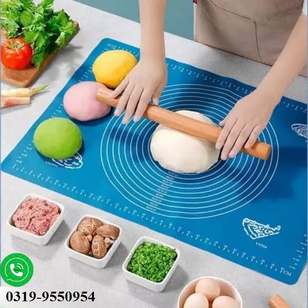 Silicone Baking Mat for Kneading Dough & Baking Tasks Free Delivery 0