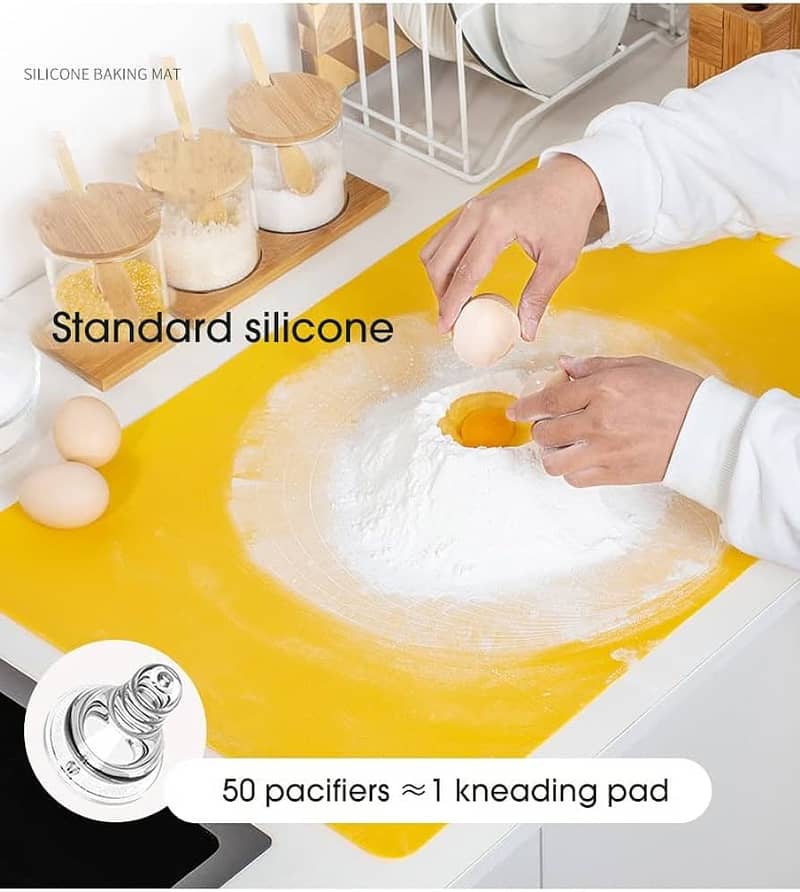 Silicone Baking Mat for Kneading Dough & Baking Tasks Free Delivery 5