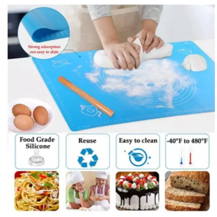 Silicone Baking Mat for Kneading Dough & Baking Tasks Free Delivery 10