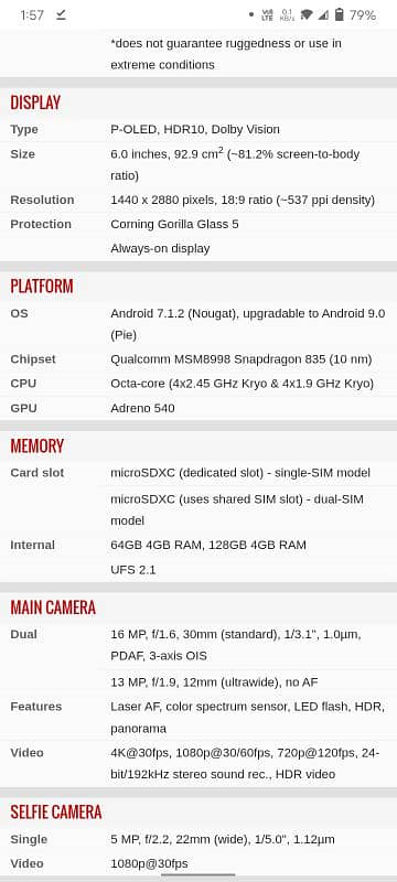 Lg v30 panel dameg 1