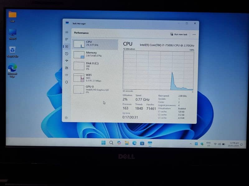 Dell Vostro i7-7th Gen 8 GB Ram 256 SSD Windows 11 laptop 4